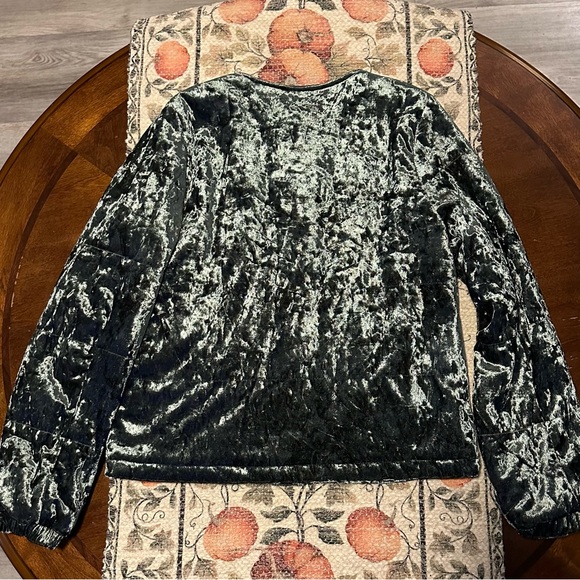 Sanctuary Velvet Feel Olive Green Women's Jacket. Heartbreaker. Small NWT - Picture 11 of 12